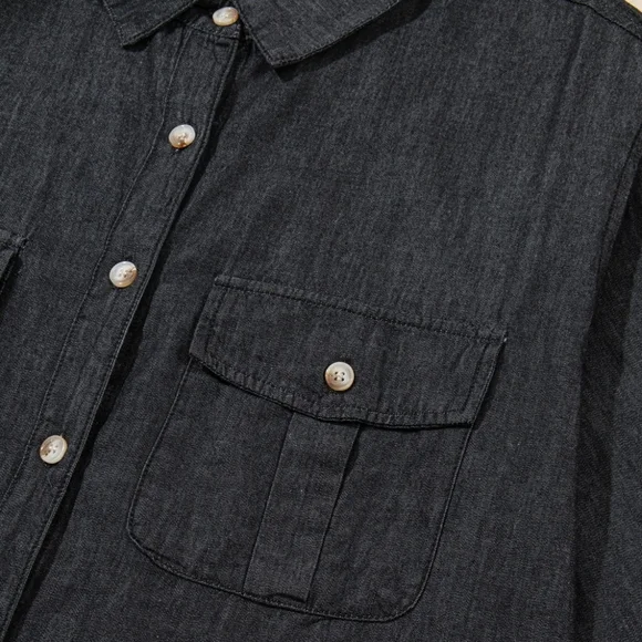 Denim Daydream Buttoned Shirt - Black - Picture 6 of 8